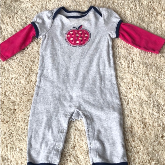 Old navy Apple one piece jumpsuit 6-12 girls - Picture 1 of 1